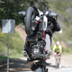 Lance is good at wheelies